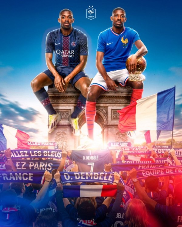 斩获金球奖！法国队官方晒登贝莱上赛季数据：61场37球14助